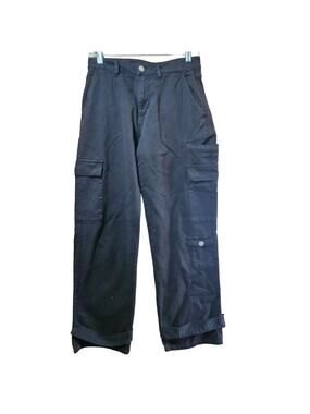Icon Denim Black Rosalia Cargo Low Waist Jeans Size 6